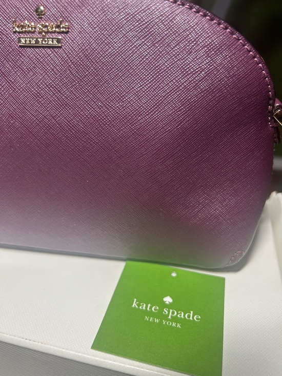 kate spade Handbags - kate spade Plum Saffiano Crossbody with Gold Chain Trim… send offers pls!